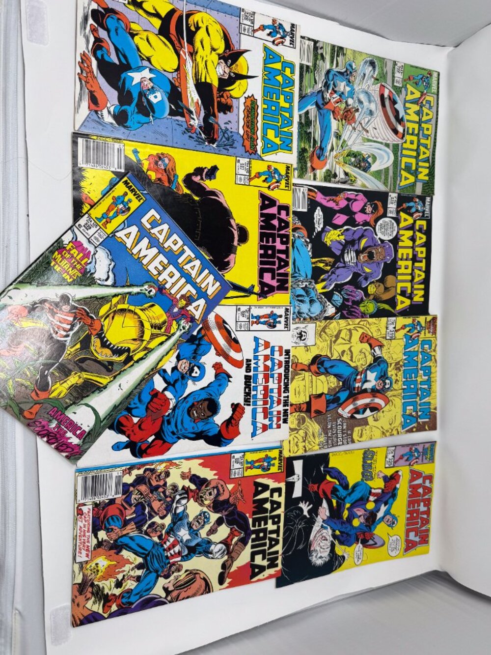 Vintage Marvel Captain America Comic Lot 9 Issues 1980s #302 #315 #319 #325 #330